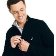 thumbnail image 3 of Nautica Men's Navtech Quarter Zip Sweater XL True Black, 3 of 4