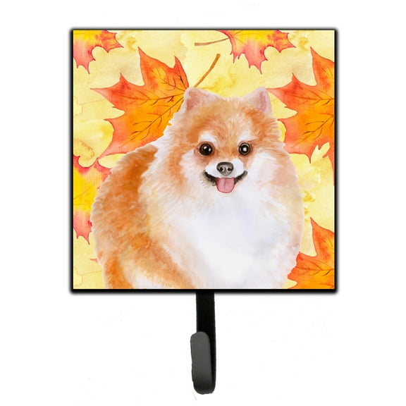 Pomeranian 2 Fall Leash or Key Holder Yellow