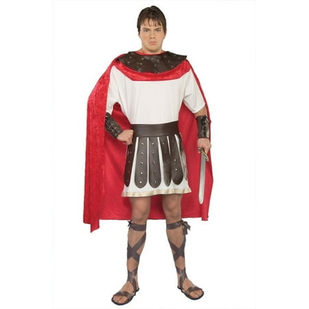 White and Red Marc Anthony Men Costume