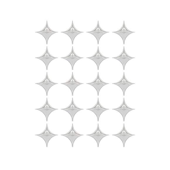 20pcs Shuriken Balloons Aluminum Foil Metal Balloons for Parties
