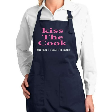 

Wild Bobby the Cook But Don t Touch the Buns! Funny | Unisex Kitchen Utility Cooking Apron Navy Small
