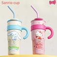 thumbnail image 2 of Sanrio Hello Kitty Cinnamoroll termo botella Pochacco taza de agua para sorber termo de acero inoxidable taza aislada de alta capacidad, 2 of 4