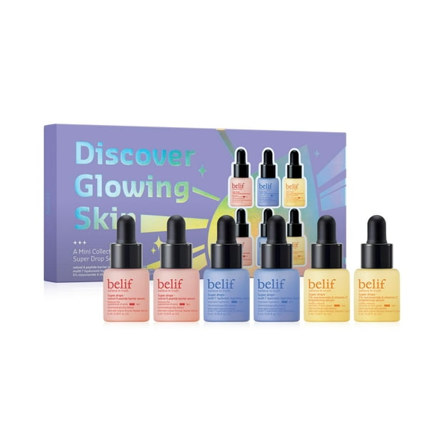 Kit de cuidado de la piel belif Discover Glowing Skin con péptidos y vitamina C