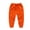 Orange, variant on Lvshlubb Boys Athletic Pants Fall Winter Casual Fleece Straight Sweatpants with Pockets Kids Clothes Girl Size 1-11