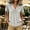 Gray, variant on Ussuma Plaid Shirts for Women Collared Short Sleeve V-Neck Blouses Vintage Fashionable Women Shirts Simple and Comfortable Dressy Casual Holiday Work L Red