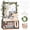 Brown, variant on TeSabMi Baby Shower Gift Basket, Large Personalized Wooden Crate with Letters and Clothes Hangers for Newborn Nursery Room Brown