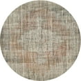 thumbnail image 1 of Ahgly Company Indoor Round Contemporary Tan Brown Abstract Area Rugs, 5' Round, 1 of 6