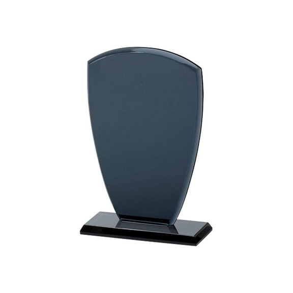 Medium Shield Smoked Glass Trophy/Award QGM9048