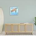 thumbnail image 2 of Stupell Industries Ocean Is Calling Sea Turtle Among Fish Swimming Graphic Art Gray Framed Art Print Wall Art, Design by Anita Phillips, 2 of 7