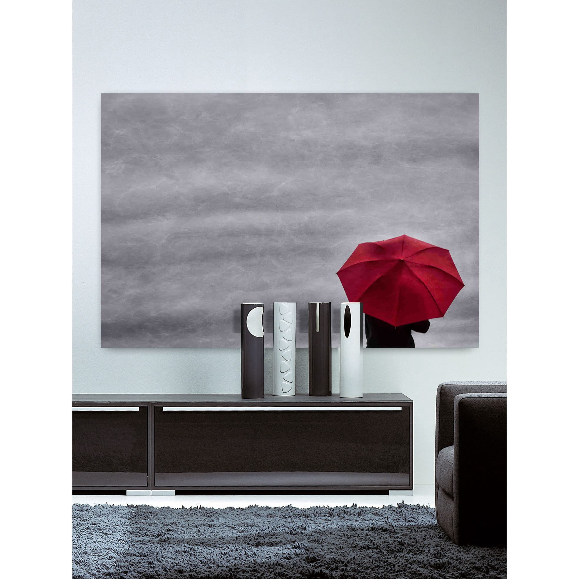 Marmont Hill "Little Red Umbrella 2" Painting Print on Canvas