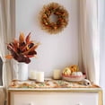 thumbnail image 2 of Table Runner Dresser Scarves 120 Inch Long,Thanksgiving Autumn Pumpkin Flower Linen Dining Table Runners Fall Maple Leaves on Burlap Tabletop Scarf for Wedding Holiday Party Kitchen, 2 of 9