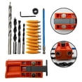 thumbnail image 2 of Woodworking Oblique Hole Locator Set 9.5mm Double Hole Puncher Woodworking Bit Drilling Fixture Woodworking Tools, 2 of 5