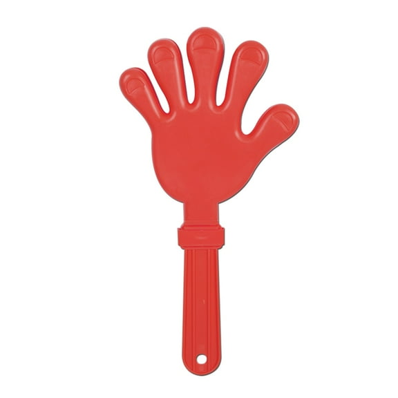 Club Pack of 12 Fun Party-Time Red Giant Hand Clapper Party Favors 15"