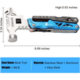 thumbnail image 2 of SPBTAR 18 in 1 Multitool, Professional Stainless Steel Multitool Pliers with Replaceable Alloy Steel Blades Wire Cutters, Bottle Opener, Apply to Survival, Camping & Hunting, 2 of 7