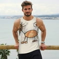 thumbnail image 6 of Cauagu Brown Cat Cartoon Print Men's Sleeveless Muscle Shirts,Tank Tops Quick Dry Workout Tank Top Gym Muscle Tee Fitness Bodybuilding T Shirt for Men-Large, 6 of 7
