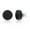 Black Wood, variant on Men's 12mm Round Black Wood Stud Earrings in Stainless Steel - Wood Earrings for Men - Unqiue Stud Earrings for Him