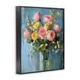 thumbnail image 2 of Stupell Industries Traditional Pink And Yellow Rose Display Black Framed Giclee Art, 24 x 30, by Creative Studio, 2 of 7