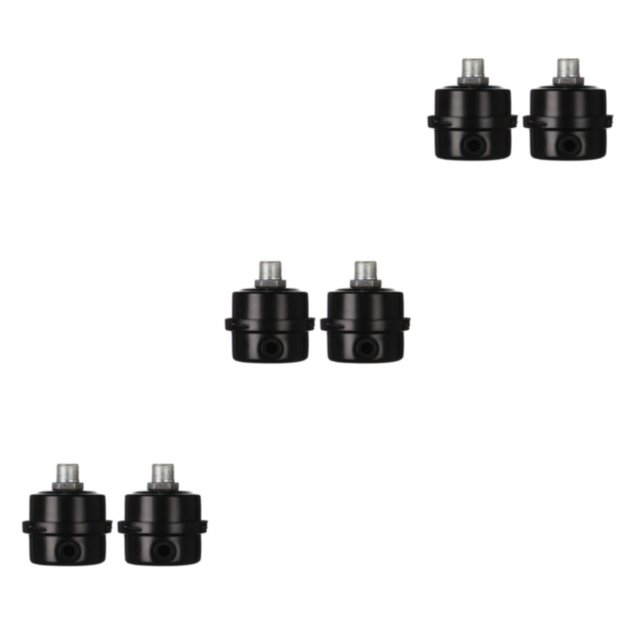 Guardoinrt 2x Black Powerful And Portable Air Compressor With Low Noise Operation Filter Intake 12.5mm iron G1/4 3Set