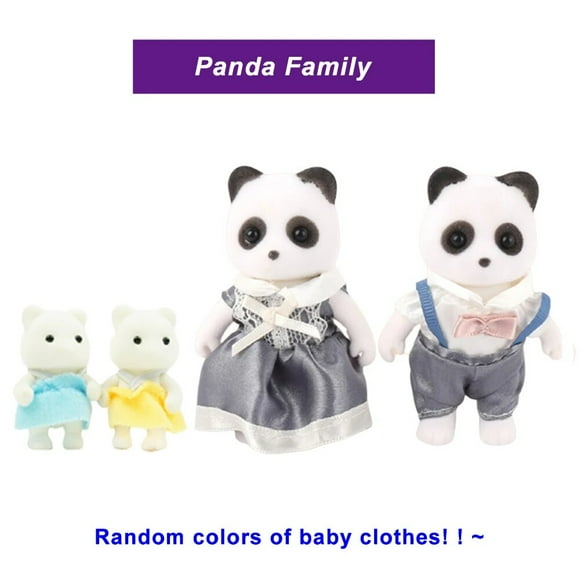 Easter Bunny 1:12 Scale Simulation Forest Family Reindeer Pretend Game Set Bear Panda Animal Dollhouse Children Birthday Gift