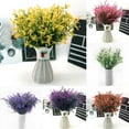 PYPESEEWY Cheap Fake Flowers 8 Bundles Colorful Decor Artificial