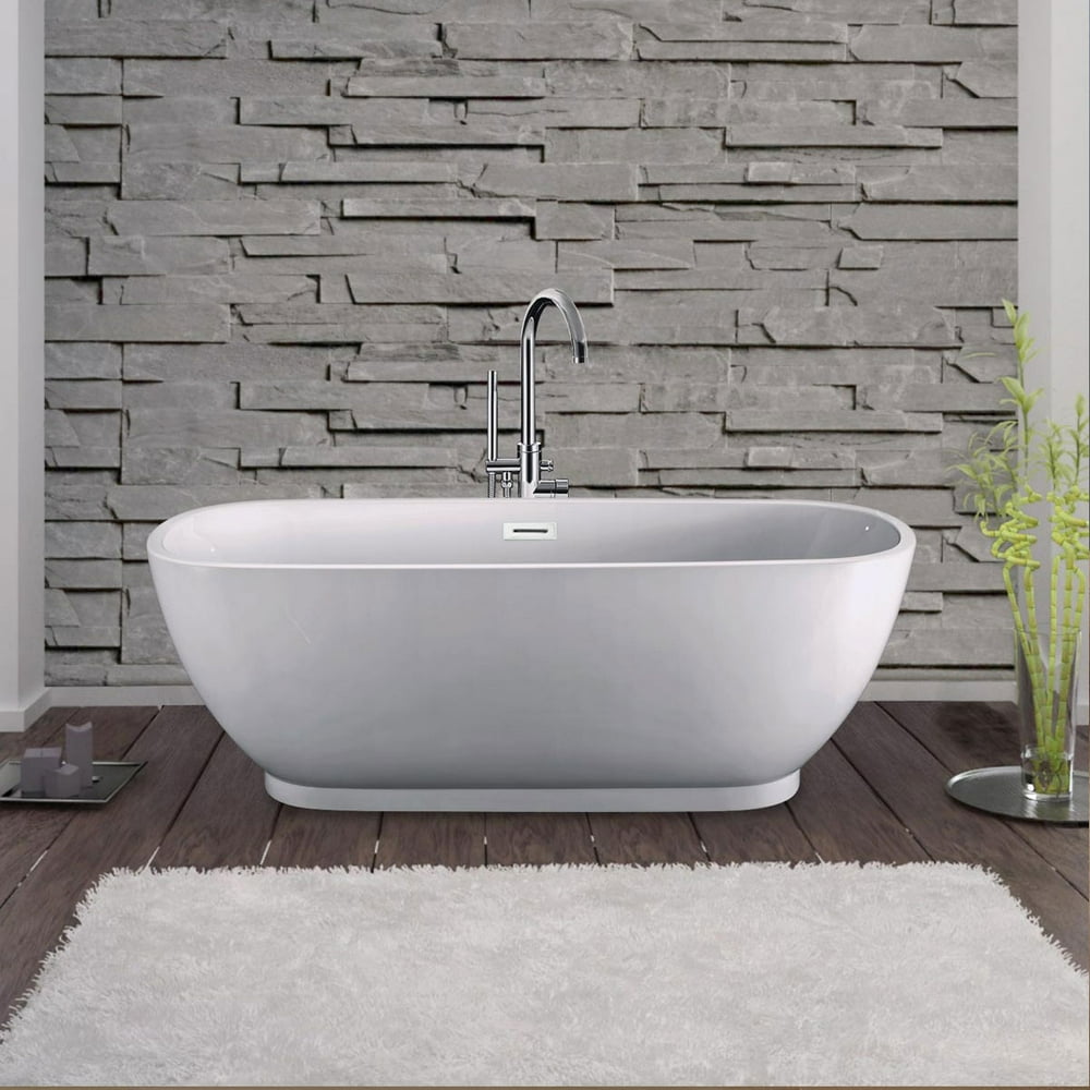 Vintage Tub & Bath Lucas 66 Inch Acrylic Double Ended Freestanding Tub