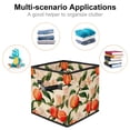 thumbnail image 2 of Peach Foldable Toy Box Cube Organizer with Handle, 10.8"x10.5"x10.6", Large Capacity Toy Storage Bin, 2 of 6