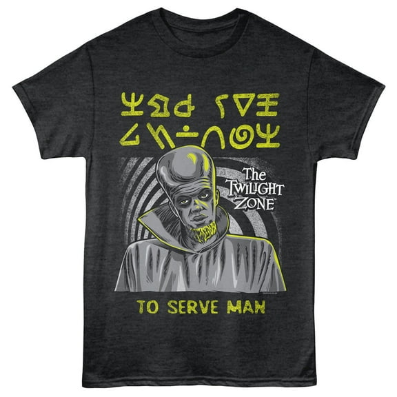 Twilight Zone To Serve Man Men's T Shirt (CharcoalHeather, AdultS)