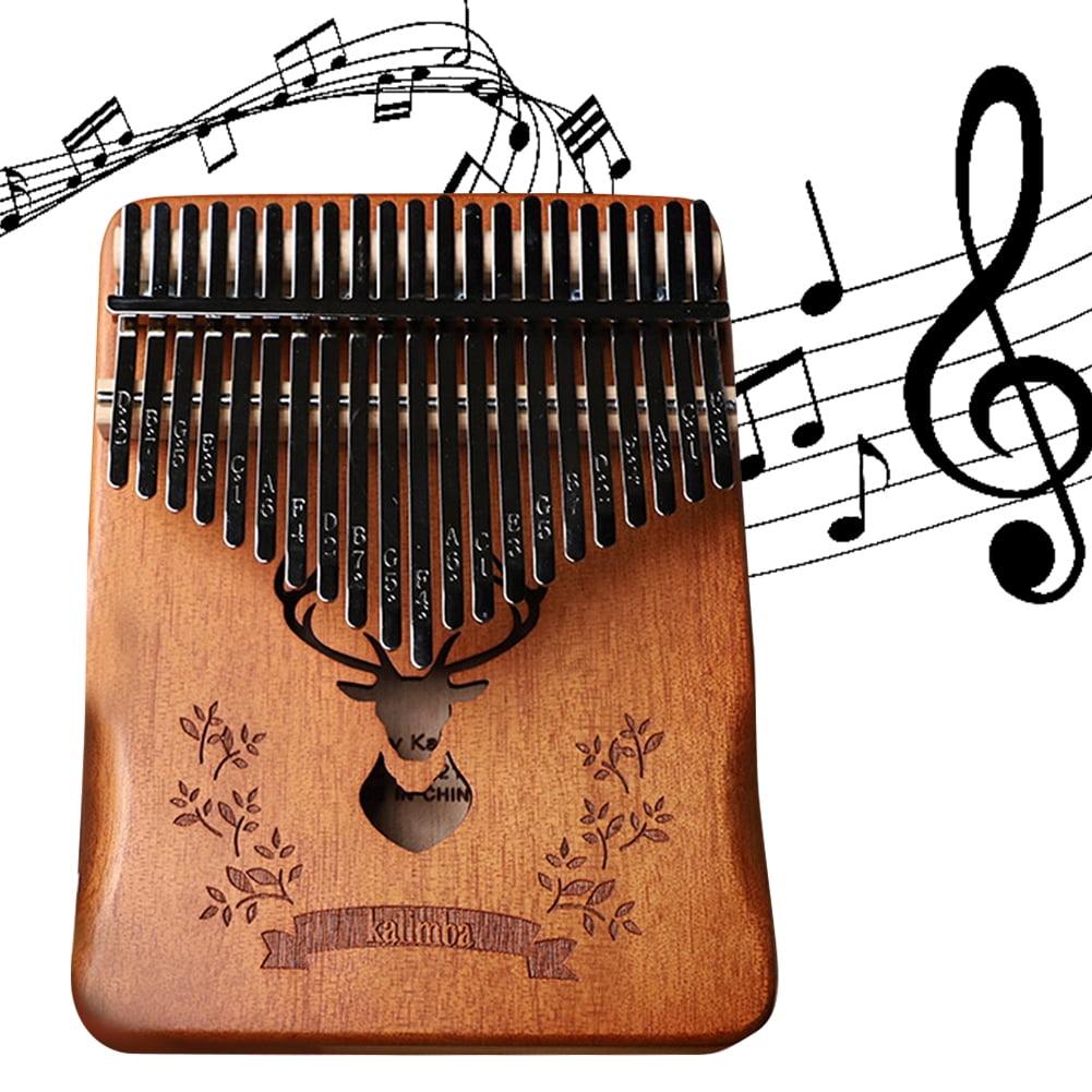 BLEEUS Kalimba 21 Keys Thumb Piano Portable Mbira Finger Piano Gift (Forest Deer) Musical Instruments Supplies (Forest Deer)