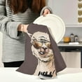 thumbnail image 3 of Summer Cool Llama Dish Towels Set of 6, Palm Leave Washable Tea Towels Dishcloths Lint-Free 18x28 Inch Fast Drying for Kitchen Restaurant Bar Clean, 3 of 7
