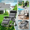ABORON Zero Gravity Chair, Lawn Recliner, Reclining Patio Lounger Chair