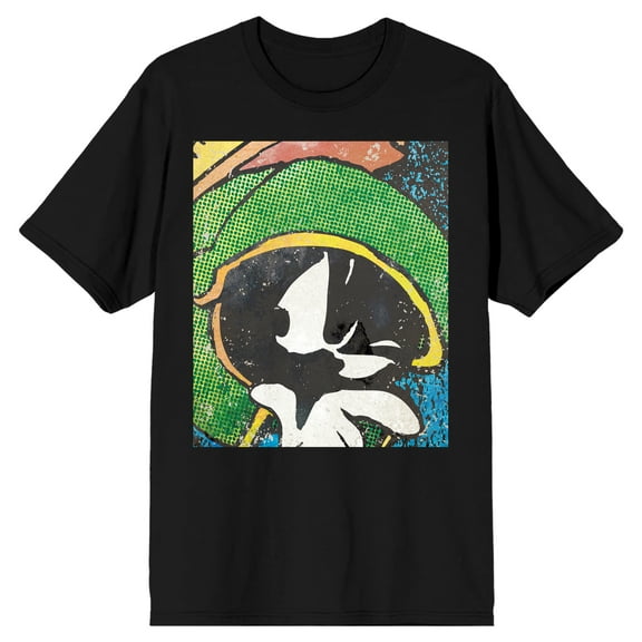 Looney Tunes Marvin Black T-Shirt-M