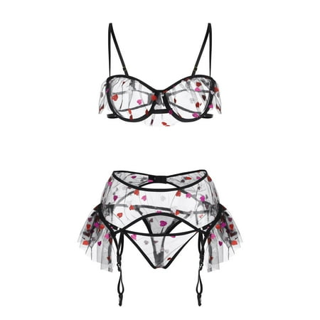 

Lace Lingerie with Garter Polyester fiber For wearing Daily Women