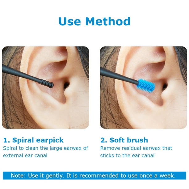 Spiral Silicone Earwax Remover, nettoyeur d'oreille