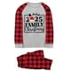 thumbnail image 2 of Blusa y pantalones con estampado a cuadros para hombre y papá, ropa familiar, pijamas, blusa y pantalones de poliéster, 2 of 3