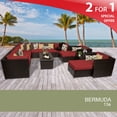 thumbnail image 2 of Bermuda 13 Piece Outdoor Wicker Patio Furniture Set 13a, 2 of 7