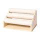 thumbnail image 4 of Expositor de pulseras con base de madera independiente de 3 niveles Beige, 4 of 9