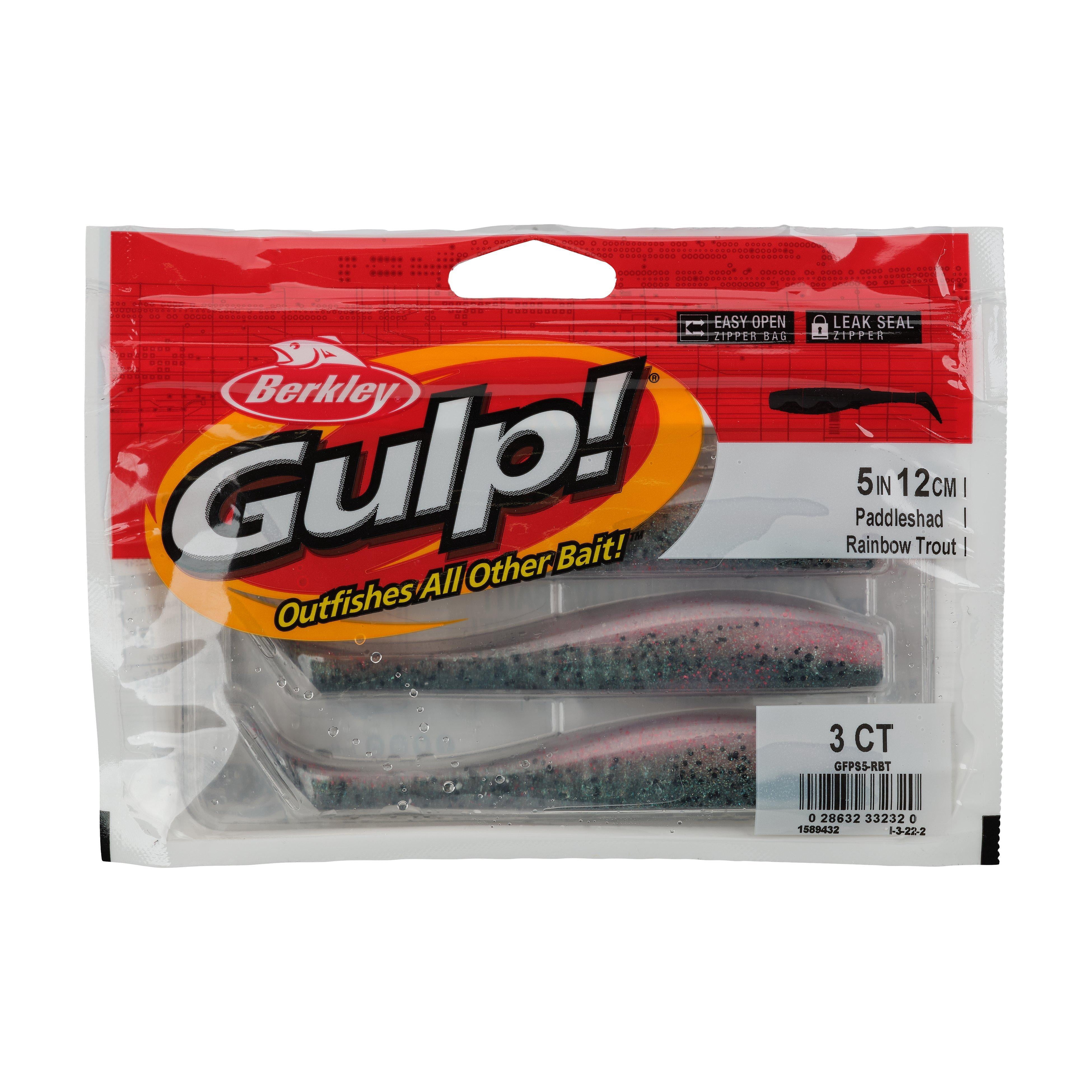 Berkley Gulp!® Paddleshad Fishing Bait, 13 cm, Rainbow Trout