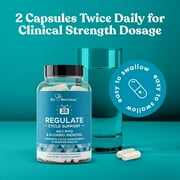 Regulate Menstrual Cycle Support – Hormone Balance at Optimal 40:1 Myo-Inositol & D-Chiro Inositol – PCOS Supplement for Period Consistency, Menstrual & Ovulation Support – 120 Vegan Capsules