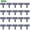 Black, variant on Blarkrus Garden Edging No Dig, Foldable Plastic Fence Panels for Easy Installation, for Garden Borders Flower Beds, Gray