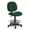 OFM Comfort Series Model 105-DK Fabric Armless Mid-Back Task Office Chair with Drafting Kit, Green