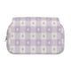 thumbnail image 2 of Disketp Floral Purple Buffalo Plaid Estuche de Lápices de Doble Capa con Tapa Abatible y Cremallera, Organizador Escolar para Adolescentes y Adultos, 2 of 7