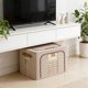thumbnail image 5 of Contenedores de almacenamiento, cajas de almacenamiento transparentes con ventana, apilables, de tela Oxford, organizadores de ropa plegables, cajas de almacenamiento de tela Oxford, 5 of 6