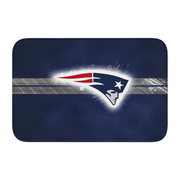 Felpudo multiusos Patriots Hem Mat para uso en interiores y exteriores. Reciba a sus invitados con una alfombra para el hogar, el dormitorio, el baño, la cocina y la decoración del piso. Absorción de