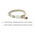 thumbnail image 5 of Adjustable Plaid Cat Collars,Cute Kitten Cat Collar, Gingham Small Dog Collar, Safety Pet Collars for Birthday Christmas,D - one size, 5 of 5