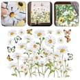 thumbnail image 5 of Decorative Window Decals, Floral Garden Design with Colorful Wildflowers, Self-Adhesive Glass Stickers, 5 of 9