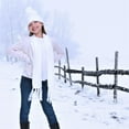 thumbnail image 4 of Girls 3-Piece Winter Hat, Scarf & Glove Set – Cozy Knit Beanie Accessories for Kids – Warm Cold Weather Gear, 4 of 6