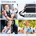thumbnail image 5 of 2-Pack Seat Belt Covers with Flannel Seatbelt Shoulder Strap Case Adjustable Straps Soft Padding for Car Silver Flowers Pattern Small, 5 of 8