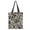 Black White Vine, variant on Canvas Tote Bag With Reinforced Handle & Inner Pocket Heavy Duty Eco Reusable Shopping Bag Large Capacity For Grocery Beach School Picnic Travel, Tropical Palm