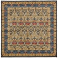 thumbnail image 1 of Unique Loom Edinburgh Border Design Rug 10' x 10' Square Blue/Beige, 1 of 2