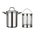 thumbnail image 1 of GUOOL Deep Fryer Pot Stainless Steel Cookware Frying Pan for Frying Soup Blanching, 1 of 9